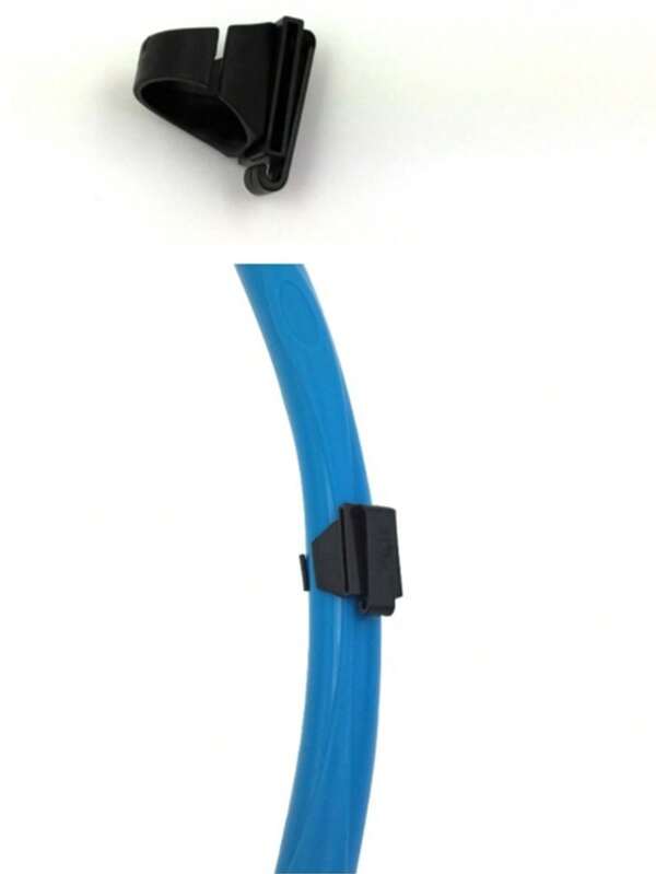 1 peça de suporte para máscara de snorkel - Retentor de mergulho para tubo de snorkel de silicone, fivela para óculos - Preto, itens essenciais de praia, acessórios de praia, boia para piscina