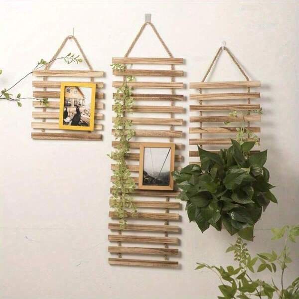 Holz Rankgerüst, wetterfest, für Terrasse, Balkon, Topfpflanzen für drinnen und Outdoor, Foto Rahmen Dekoration