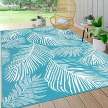 Waterproof Outdoor Rug, Reversible Plastic Straw Patio Camping Rug, Indoor Outdoor RV Mat Carpet For Deck, Camper, Porch, Balcony, Backyard, Picnic - Royal Blue - View 9