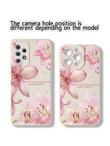 1 件穿孔边缘粉色珍珠漆加厚防摔保护手机壳，兼容 16/11/16pro/16plus/16promax/16e/15Promax/13/14/12/XS/XR/7G/8P，兼容三星 Galaxy S25/S25PLUS/S25 防水防震防刮