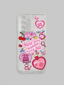 1 peça Case de celular com gráfico de desenho animado e amortecedor de choque, compatível com iPhone e Galaxy, incluindo iPhone 13, 15, 16 Pro Max, 16, 14 e 16 Plus, bem como telefones Galaxy - Multicolorido - Visão 41