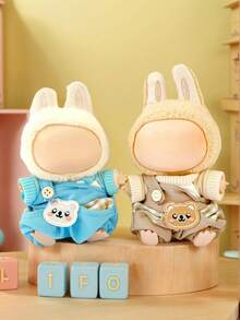 Doll Clothes, Overalls Sweatshirts, Cartoon Key Chain Accessories, Cute Children's Doll Clothes - Brown Baby Clothes - View 2