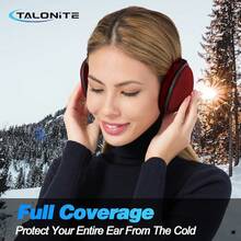 Foldable Fleece Ear Warmers For Outdoor Skiing - A-wine Red - View 2