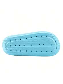 NEW!![BEST-1]Pillow Slippers Non Slip Quick Drying Shower Slides Bathroom Sandals Ultra Cushion Women Flipflop Footwear Walking Shoes Comfort - 天藍色 - 查看 8