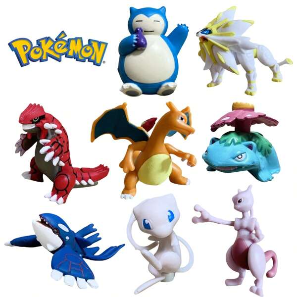 pokemon Pokemon Anime Model Hand-Made Kapi Beast Divine Beast Fire Dragon Chaomeng Fantasy Cartoon Character Model Pocket Monster Movable Toy Birthday Gift