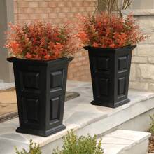 Outdoor Autumn Flowers, UV-Resistant Artificial Autumn Plants And Autumn Camellia Eucalyptus Artificial Autumn Flowers, Green Plants Are Suitable For Outdoor Home Porches, Terraces, And Thanksgiving Decorations