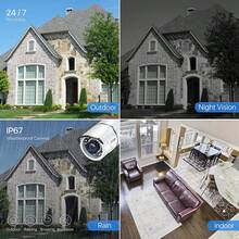 ZOSI 4PACK 1080P HD TVI 1920TVL Security Cameras 120ft Night Vision CCTV Cameras Home Security Camera For 720P,1080P,5MP,4K HD-TVI Analog DVR Systems - US A Type Plug(110-127V) - View 3