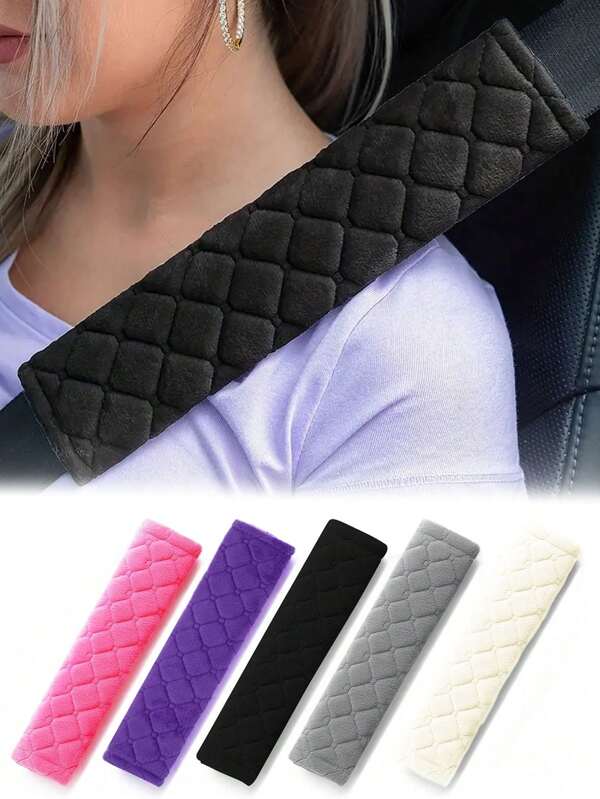 2pcs Car Seat Belt Cover Car Seat Belt Shoulder Pad Comfortable Shoulder Pad Suitable For Adults Teenagers