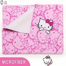 Sanrio 1pc Hello Kitty Pink Glasses Case, Cute Cartoon Print Design, Durable PU Leather, Scratch Resistant Glasses Storage Box, Portable Cute Glasses Storage Box, Suitable For Schools And Offices, Perfect For Returning To School Gifts, Compact Organizing Box, Suitable For Office Workers