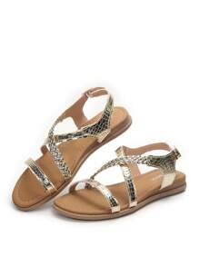 New Summer Open Toe Comfortable Casual Simple Versatile Women Flat Sandals