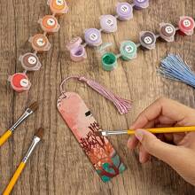 30pcs Blank Wood Bookmarks, DIY Painting Wooden Crafts Bookmarks, Wooden Pendants Rectangular With Round Corners (15 Bookmarks + 15 Tassels), Random Color Tassels, Suitable For Holiday Cards, Wooden Tags, DIY Painting, Back To School