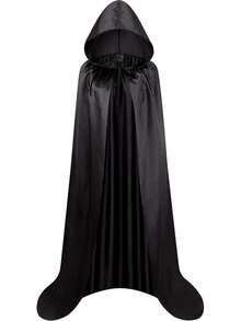 1 件带帽斗篷天鹅绒披风带帽圣诞斗篷女巫服装吸血鬼斗篷巫师长袍男式角色扮演服装