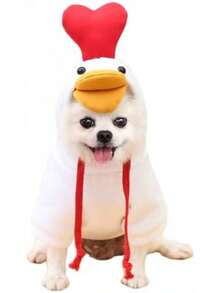 Warm Dog Winter Clothes Cute Fruit Dog Coat Hoodies Fleece Pet Dogs Costume French Bulldog Chihuahua Ropa Para Perro(Green,XS) - 白色 - 查看 1