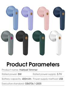 電動剃毛器,可充電便攜式衣物和織物剃球器,可有效且快速地去除傢俱和地毯上的毛球和毛刺(1入白色) - 白色 - 查看 5