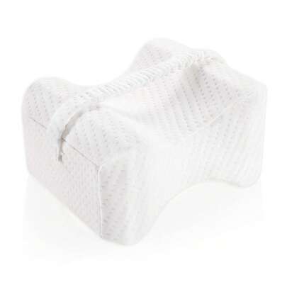 ANTSAY Almohada para Piernas, Almohada para Piernas Ortopedica, con Correa de Confort, Almohada de Espuma Viscoelástica para Rodilla, Ciática, Espalda, Debajo de la Pierna, Cadera, Embarazo y Soporte para Dormir Lateral