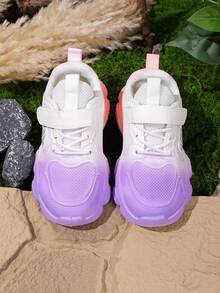 Chaussures de sport pour enfants 2025, Baskets de course, Design blocs de couleurs nouveau avec tige en maille respirante, Chaussures blanches pures pour garçons et filles - Multicolore - Voir 5