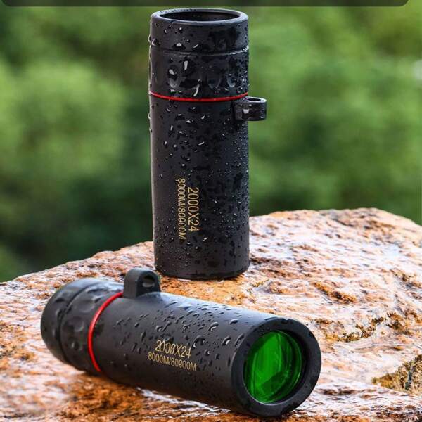 1 pieza Telescopio monocular compacto de alta definición, binoculares portátiles con visión nocturna para uso al aire libre