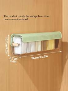 1 hộp đựng tất treo tường, ba màu, chất liệu PET, loại ngăn kéo trong suốt, kéo ra, có thể điều chỉnh dạng lưới, hộp đựng đồ lót, hộp đựng túi đựng rác treo tường, áo ngực, phòng tắm, phòng ngủ, nhà, ký túc xá hộp đựng đồ dùng cho phụ nữ, đồ dùng du lịch thiết yếu, lưu trữ đồ dùng ký túc xá khi quay lại trường - Nhiều màu - Xem 11