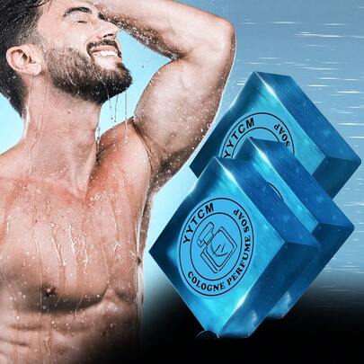 1pc/3pcs/5pcs Men's Luxury Cologne Scented Bath Soap | Velvety Rich Lather | Deep Cleansing Body Soap 70g/Pc