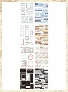 8 Stücke Text Rätsel Serie Aufkleber im Retrostil mit englischen Blumen und anderen Designs, geeignet für DIY Scrapbooking, Bücher, 3D stereoskopische Entspannungsschnitte, selbstklebende Papieraufkleber, Schulmaterial, Rückkehr zur Schule