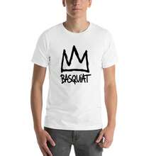 American Jean Shirt Michel Artist Basquiat Long Sleeve T-Shirt For Men Retro Crewneck Graphic Tee Top T-Shirt – Unisex Tee, Black Casual Summer Shirt With White Lettering, Perfect Gift For Women & Men, Loose Fit, Machine Washable, Relaxed Round Neck Desig - trắng - Xem 6