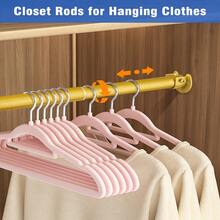 1 件金色 40.01 厘米 - 189.99 厘米不锈钢可调节衣柜杆、浴帘杆、浴帘挂杆、伸缩杆、衣柜挂杆用于悬挂衣服重型衣柜挂杆、金属黑色衣柜杆 - 砂金 - 查看 3