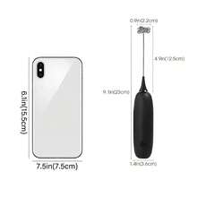 电动奶泡器，适用于搅拌咖啡、牛奶、燕麦片、鸡蛋等，省时省空间，使用方便，不含电池。是节日、新年和圣诞节送给女性、咖啡爱好者和家庭主妇的理想礼物；实用的手持式家用咖啡师套装 - 彩色 - 查看 9