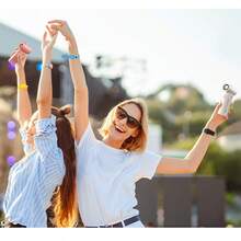 JISULIFE Portable Handheld Fan Life9, Turbo Power High Speed Air [12H Max Cooling Time], 5 Gear Wind, 3600mAh Rechargeable, Mini Pocket Design, Personal Fan For Travel Concerts Camping Makeup - Multicolor - View 6