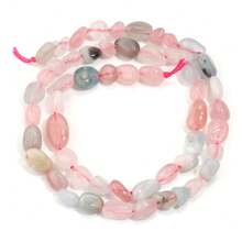 Aproximadamente 45 piezas de cuentas de piedra ovaladas asimétricas naturales surtidas, cuentas sueltas de cristal de ágata vintage de estilo informal para hacer joyas, pulseras, collares, colgantes y decoración