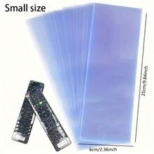 50个装，遥控器热缩透明袋，适用于电视和遥控器 - 防水防尘塑料薄膜绝缘，情人节、小狗、嘉年华、派对装饰、厨房装饰、家居用品、母亲节礼物、卧室装饰、花园、厨房装饰、夏季、海滩、旅行必备、房间装饰、软萌玩具、毕业季 - 彩色 - 查看 10