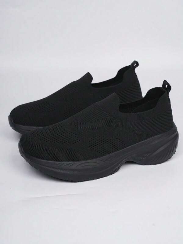 Zapatillas deportivas casuales para hombres, con ajuste y suela ancha, talla grande, suela gruesa, amortiguación, durable, antideslizante, suela blanda, zapatillas de correr de baja altura, transpirables, ligeras, cómodas y versátiles de malla, aptas para actividades al aire libre, fitness, correr y caminar