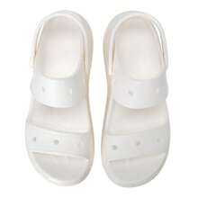 Crocs Sandalias clásicas de suela dentada unisex, cómodas, ligeras y deportivas para uso casual y viajes al aire libre, Modelo 207989-100