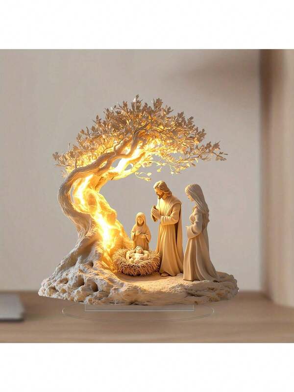 1/2 piezas Conjunto de decoración de escritorio, estatua para el hogar, decoración de escritorio de verano Árbol de la Vida 2D de acrílico, decoración de habitación, decoración del hogar, decoración de dormitorio, decoración de pared de verano Colgante adecuado para el Día de la Madre, el Día del Padre, regalo de graduación, grosor de 0,2 cm, decoración para exteriores