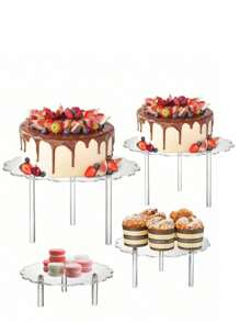 Acrylic Dessert Display Stand, Self-Service Buffet Decor, Catering Tray, Bakery Pastry Stand