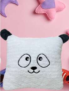 In der Türkei hergestellte - Panda dekorative Kissenbezüge - 2 Stücke, 44x44 cm, 100% türkische Baumwolle - Weiss - Übersicht 2