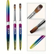 Acryl Nagelbürste 3d Reine Handgefertigte Nagelbürsten Für Acryl Anwendung Professionelle Nagelkunstbürste Nageldetailierungsbürste, Schminkpinsel