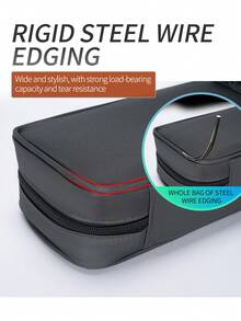 7-Position Pool Cue Box With Soft Interior, Multiple Cue Storage, Front Convenient Small Accessories Zipper Box - Multicolor - View 6