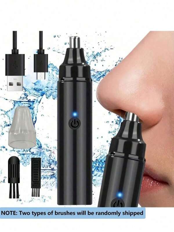 Rechargeable Nose Hair Trimmer For Men - Painlessly Remove Ear, Nose, Eyebrow, And Facial Hair With USB Electric Clipper