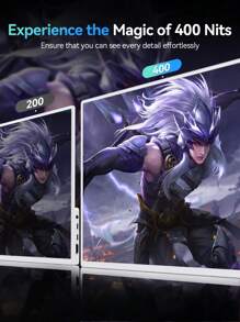 Uperfect Tragbarer Gaming-Monitor Uperfect 16" 120Hz 1920*1080P 16:10 IPS 1000:1 WEISS