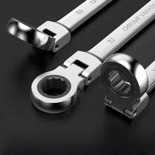 二合一扳手，工业级可调棘轮扳手，72齿快速握力扳手 - 活頭棘輪扳手 - 查看 10