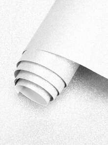 Glitter Adhesive Roll Wallpaper 45cmx10 Meters Home Decoration Covering Shine Bedroom Contact - 白色 - 查看 1