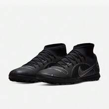 Nike Giày bóng đá nam mùa hè Giày thể thao SUPERFLY 8 TF mới, Giày đinh cỏ nhẹ thoáng khí - màu đen - Xem 2