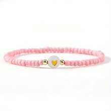 Juego de 3 piezas Pulseras tejidas a mano DIY, pulsera de cuentas multicolor con forma de corazón, set versátil para combinar, apropiado para vacaciones en la playa, fotos en la calle, fiestas, graduación, regalo de joyería