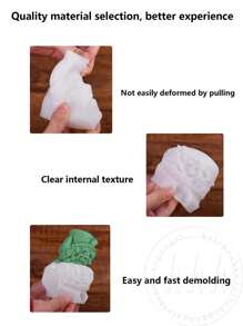 3 件圣诞雪花硅胶蜡烛模具 - 六角形可重复使用蜡烛硅胶模具、树脂工艺品、石膏、蜡 - 节日家居装饰、节日派对用品、DIY 礼品创意、工艺品、六角模具、装饰蜡烛、手工装饰品