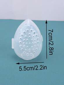 1pc/2pcs Travel Out Small Portable Transparent Ventilation Holes Beauty Egg Organizer, Powder Puff Mildew Moisture Sponge Egg Protective Case - Multicolor - View 2