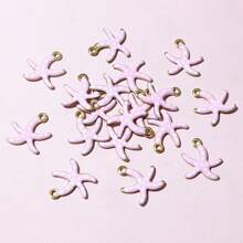 10pcs 10.5x10mm Stainless Steel Small Dots Starfish Charms Pendant Enamel DIY Jewelry Making Accessories Findings Necklace Earrings