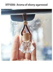 1pc 8ml Car Car Flameless Aromatherapy Essential Oil Diffuser Long Lasting Light Fragrance Pendant Car Air Freshener Hanging, Cute Car Air Diffuser, Long Lasting Car Home Air Freshener, Car Freshener For Women Men, Remove Odors Long Lasting Fragrance Valentine's Day Supplies Wedding Supplies