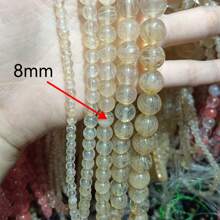 1 brin de pierres lâches en quartz rose naturel, perles roses naturelles pour la fabrication de bijoux, bracelets et colliers DIY