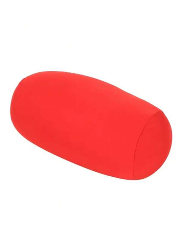 Einfarbiges langes, rundes Nackenkissen, waschbares, zylindrisches Kissen für Schlafzimmer, Zimmer, Sitz, Kopfstütze, Nackenstütze, Reisekissen