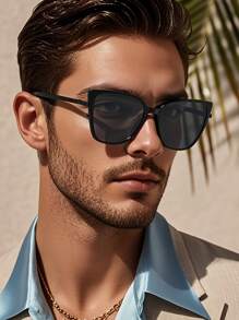 2025 New Style Clip-On Retro Metal Magnetic Adsorption + Polarized Lens Glasses For Men